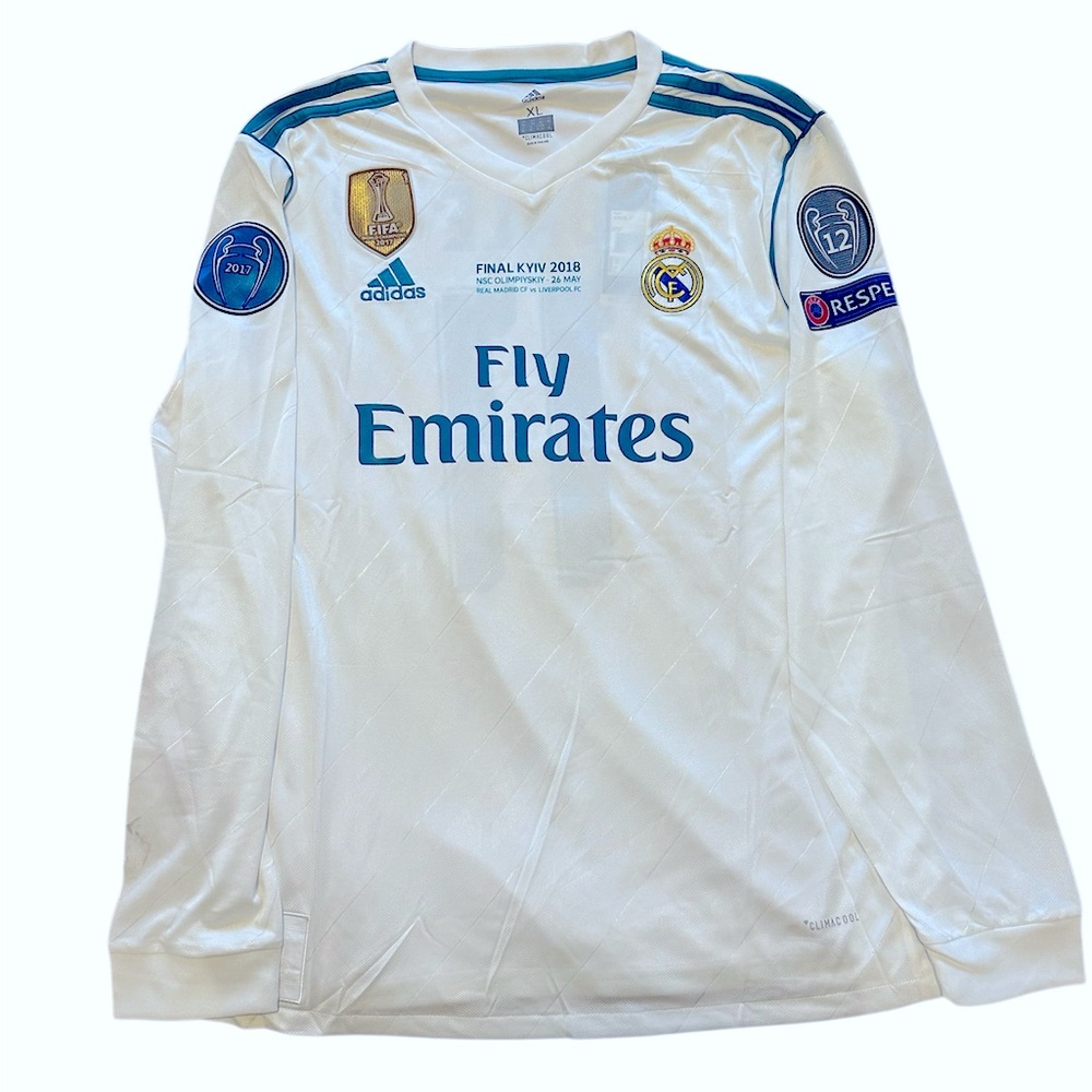 2017/18 champions league final Real Madrid kit. Gareth Bale soccer jersey. NWT